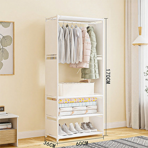 <span class=keywords><strong>Armario</strong></span> Almacenamiento para sala de estar Almacenamiento de ropa de gran capacidad Ropa de tela no tejida portátil extraíble - Product Image 6