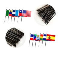 Drapeaux suspendus personnalisés en gros avec logo, impression numérique, mini-drapeaux portatifs en polyester, cadeaux pour activités de vacances