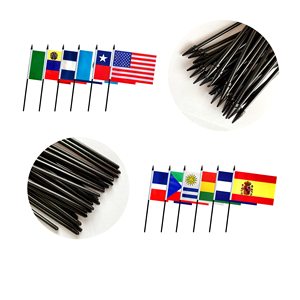 Drapeaux suspendus personnalisés en gros avec logo, impression numérique, mini-drapeaux portatifs en polyester, cadeaux pour activités <span class=keywords><strong>de</strong></span> vacances - Product Image 4