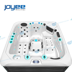 JOYEE 4 personnes Vente en gros directe en usine Spa extérieur de luxe Bain à remous Système Balboa moderne Nouveau <span class=keywords><strong>coin</strong></span> jupe pour <span class=keywords><strong>jacuzzi</strong></span> pour hôtels - Product Image 5