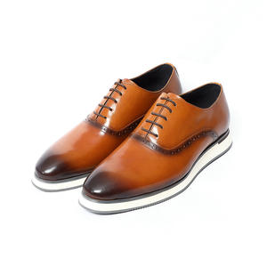 รองเท้าหนังแท้ผู้ชายทรงลำลองแบบใหม่ สไตล์หรูหราทันสมัย ไซส์ใหญ่ หัวกลม - Product Image 2