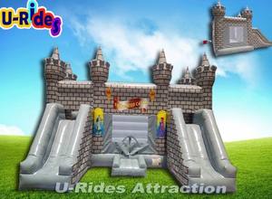 Trung quốc sản xuất hiện đại phong cách màu xám màu bền PVC chất liệu bouncy lâu đài <span class=keywords><strong>Inflatable</strong></span> nhảy lâu đài cho vui chơi giải trí công viên - Product Image 2