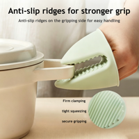 Manchon de protection antidérapant en silicone résistant à la chaleur pour micro-ondes et four, vente en gros