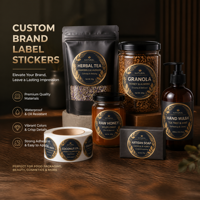 Étiquettes personnalisées holographiques pour pots d'avoine instantanée - Autocollants en vinyle imperméables pour le branding de céréales, de petit-déjeuner et d'aliments sains