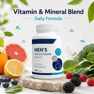 Complément alimentaire multivitaminé végétalien et minéral méthylié pour hommes, marque privée, naturel et revitalisant, en comprimés, pour adultes et nouveau-nés - Product Image 5
