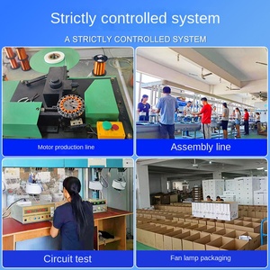 Mỹ Retro Lá Chuối nhựa <span class=keywords><strong>DC</strong></span> Điện Quạt trần điều khiển từ xa 5 lưỡi đảo ngược luồng không khí chiếu sáng thiết kế công nghiệp - Product Image 3