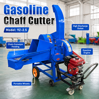 Machine à hacher le fourrage mobile 9Z-2.5Z, moteur à essence, pour l'alimentation du bétail