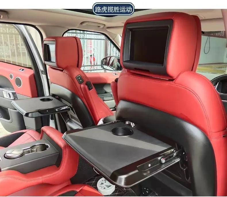 โต๊ะด้านหลังเบาะรถพับได้เองถาดโต๊ะปรับระดับได้สำหรับ VW Land Rover Range โรเวอร์ XT6 XT5คาดิลแลคที่เล็กซัส NX LM