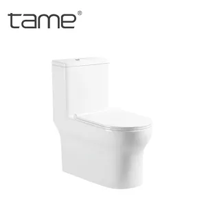 TAME TM921 현대 욕실 바닥 장착 사이포닉 현대 화장실 세라믹 Commode 위생 도자기 원피스 변기
