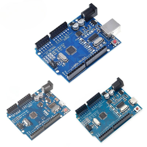 Placa R3 para Arduino IDE, microcontrolador ATmega328P con cable USB y conector de pines rectos de 2.54 mm para proyectos de bricolaje - Product Image 1