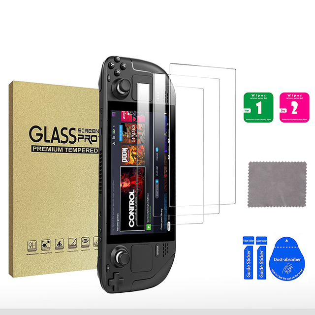 0.33mm 2.5D 9H High Transparency Game Player Tempered Glass Screen Protector for Steam Deck