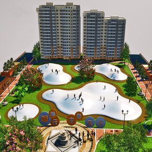 Benutzerdefinierte Kommerziellen Indoor Themenpark Weiß Aufblasbare Springen Wolken Sport Spiele Springenden Wolke - Product Image 5