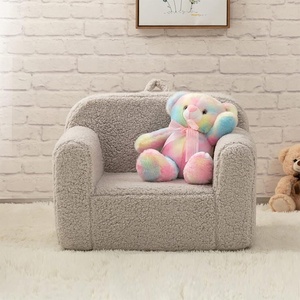 Muebles de sala de estar Teddy Velvet <span class=keywords><strong>Plaid</strong></span> Individual Cómodo Embalaje Máquina de volumen Sofá de espuma comprimida al vacío en una caja - Product Image 2