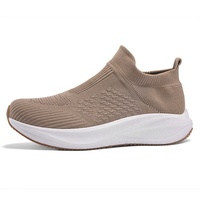 Chaussures de sport unisexe polyvalentes en maille respirante, antidérapantes, à enfiler, style chaussette, en maille tricotée respirante, solides, toutes saisons