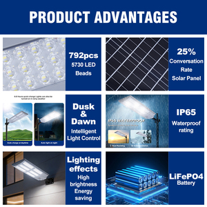 <span class=keywords><strong>Lampadaire</strong></span> <span class=keywords><strong>extérieur</strong></span> chinois à <span class=keywords><strong>LED</strong></span> solaire, différentes spécifications 300W 500W 1000W, ampoules multiples - Product Image 3