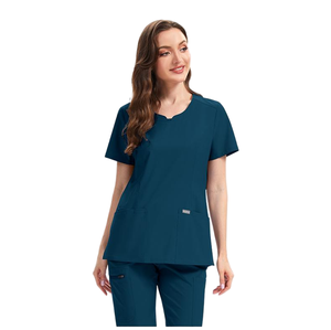 Conjuntos de Uniformes Médicos con Cordón Ajustable 42346, Pijama Médico Morado para Mujer, Pijama Médico Ligero para Mujer, Pijama Médico <span class=keywords><strong>Rojo</strong></span> Spandex - Product Image 1