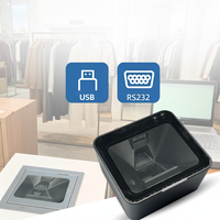 Escáner de Código de Barras Integrado LONVILL con Sensor Automático, Indicación LED de Doble Modo Continuo y Alarma Sonora para Punto de Venta en Supermercados y Cobro Rápido