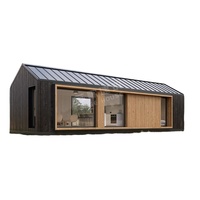 Maison modulaire préfabriquée à structure en acier léger avec toit en acier adaptée aux ADU/backayrd house/airbnb/granny Flat