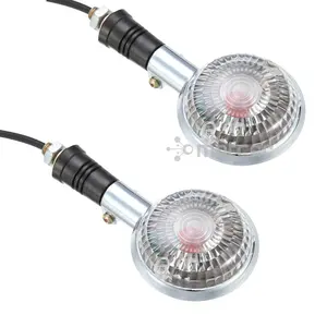 Luces Intermitentes LED Universales de 10 W, Intermitentes Ámbar, Indicadores para <span class=keywords><strong>YAMAHA</strong></span> <span class=keywords><strong>V</strong></span> <span class=keywords><strong>MAX</strong></span> <span class=keywords><strong>1200</strong></span> XVS 650 400 XVS1100, Montaje Frontal - Product Image 5