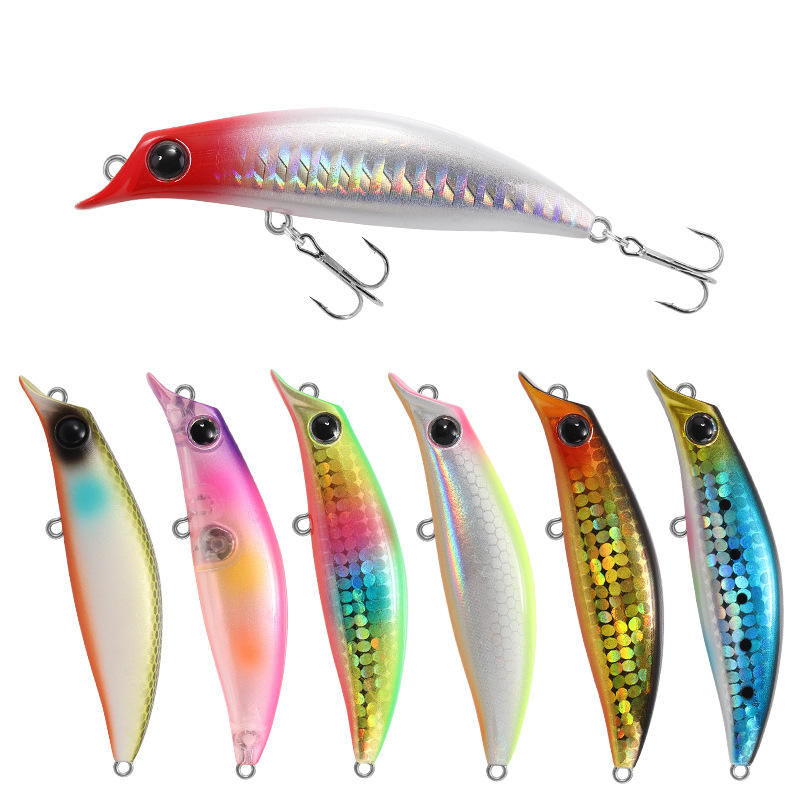 Wholesale Bulk 75mm Artificial Minnow Fishing Lure Floating Water Minnow Lure For Fishing