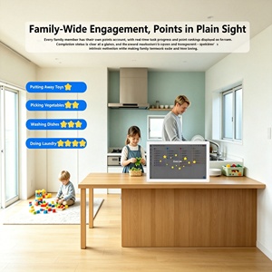 Horloge tactile Android OEM 21,5 pouces avec lecture <span class=keywords><strong>vidéo</strong></span> MP4 MP3, support mural, calendrier intelligent - Product Image 4