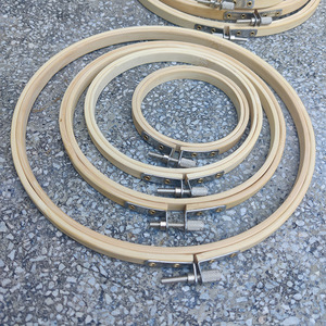 Bingkai Sulaman Kayu Bambu Bulat yang Dapat Disesuaikan, Alat Sulaman Bordir Grosir - Product Image 4