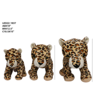 Tiktok vente chaude léopard en peluche panthère Simulation peluche jouets peluche Design moderne pour enfants jouet peluche usine