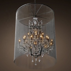 Éclairage à économie d'énergie Antique Fer <span class=keywords><strong>Industriel</strong></span> Loft Lumière Chaîne En Aluminium Lustre Vintage Pendentif Lumière Maison Déco CZ2555/12 - Product Image 3