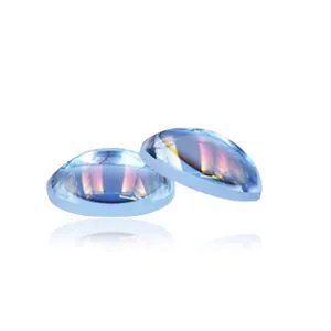 Lentille de boule lumineuse, lentille à demi-boule, verre optique BK7 saphir 1mm équipement optique asphérique plat-convexe 12mm/personnalisé +/-0.1