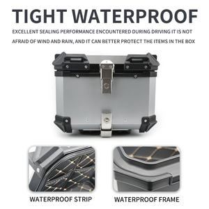 Caja trasera de aleación de aluminio de alta calidad de los fabricantes 25L 36L 45L 55L 60L <span class=keywords><strong>80L</strong></span> 100L motocicleta Top <span class=keywords><strong>Box</strong></span> proveedores - Product Image 3