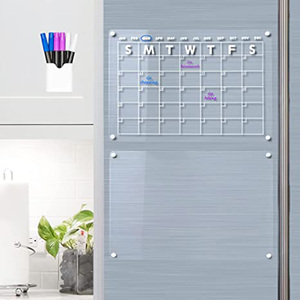 Daily Monthly Weekly Custom Acrylic <b>Calendar</b> <b>Board</b> for Fridge Magnetic Dry Erase Whiteboard - Product Image 3