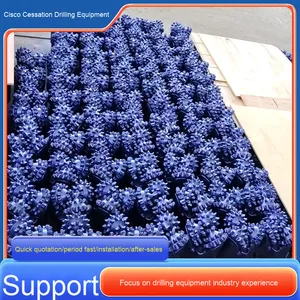 Nhà sản xuất của ba răng bánh xe khoan bit chèn rèn thép than khai thác các bộ phận máy rất phù hợp cho khoan khoan thép - Product Image 3