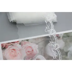 New Simple French Lace Fabric Embroidery Trim Lace White Lace Trim For Dress Sofa Cushions Diy Handmade