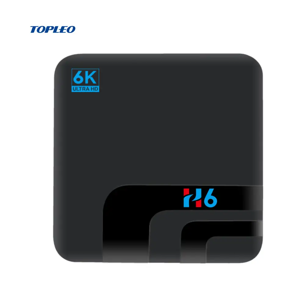 Topleo Factory price Allwinner H6 Quad Core support 6K video 4G FDD LTE SIM CARD android 9.0 tv box