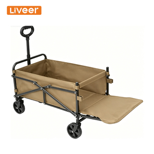 Carrito Plegable Multifuncional Ahorrador de Espacio, Capacidad de 120L, Abertura Trasera, Expandible, para Compras <span class=keywords><strong>y</strong></span> Camping, Ligero <span class=keywords><strong>y</strong></span> Portátil - Product Image 1