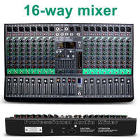 OEM G160 Mixeur audio professionnel à 16 canaux avec 16 types d'effets numériques DSP pour les performances sur scène de grande envergure