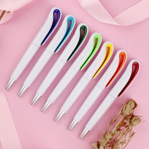 Stylo à bille personnalisé avec logo imprimé, cadeau promotionnel bon marché, stylo publicitaire personnalisé en plastique, encre bleue multicolore, moderne - Product Image 3