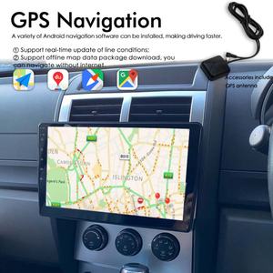 Radio para Auto Jeep Liberty 2010 Dodge Nitro 2008, Reproductor Multimedia Android 14, 2 DIN, GPS, Navegación, Autoradio, Unidad Principal Estéreo - Product Image 6