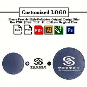 Wholesale Blank PU Leather <b>Coaster</b> for Drinks Promotional Gift Custom Printing Coffee Cup Mat With Logo - Product Image 2