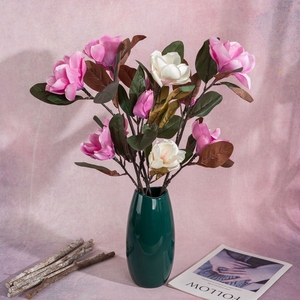 Real Touch <span class=keywords><strong>Mulan</strong></span> Fleur Soie Tige Décoration pour Graduation Fête des Mères Halloween Pâques Retour à l'école Décorations de Noël - Product Image 3