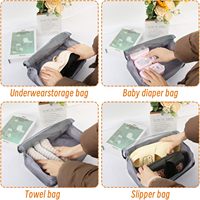 Lot de 7 cubes de compression à bas prix, organisateurs de voyage étanches 35L, pliables, écologiques, pour bagages à un seul niveau