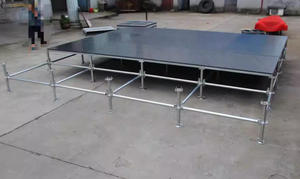 Sistema de Escenario Modular de Acero con Anillo de Bloqueo, Plataforma Antideslizante con Sistema de Roseta y Extensión de Pasarela para Grandes Eventos al Aire Libre - Product Image 3