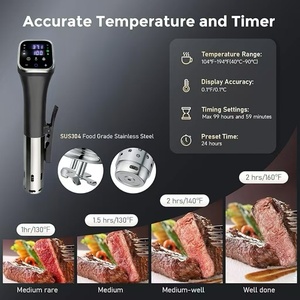 RUBOW Smart Home - Appareil de cuisson sous vide électrique automatique 32L 1100W/1200W, contrôlé par application, en acier inoxydable, multifonction, économe en énergie - Product Image 6