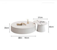 Offre Spéciale 2023 meubles de salon moderne mur suspendu meuble TV Simple nordique rond maison Table basse ensemble