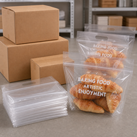 Bolsa de Pan Transparente Personalizada con Logotipo, con Cierre Hermético, para Pan Tostado en Rebanadas, Empaque para Exhibición en Panadería