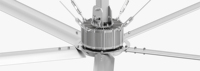 Ventilateur HVLS de haute qualité VFans pour le refroidissement et la circulation de l'air dans les étables de vaches et les écuries de chevaux, grand ventilateur de plafond industriel