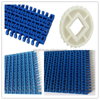Composant de Convoyeur à Courroie Modulaire en Plastique PL 1100 avec Pignon en Nylon pour la Transportation de Produits Alimentaires et Boissons, Structure Divisée ou Monobloc
