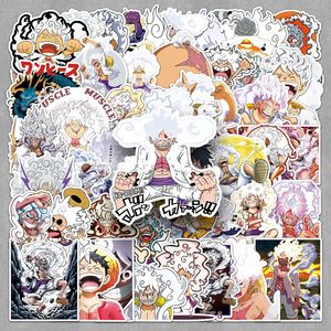 新しいデザイン50ピース/バッグアニメ猿D. ふわふわの麦わら帽子海賊防水取り外し可能ステッカースケートボード用ラップトップ装飾 - Product Image 2