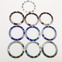Horlogeaccessoires 38 mm GMT keramische bezel met afgeschuinde randcijfers voor Yacht-Master 40M horlogekasten gemaakt in China