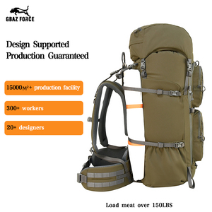 GAF 85L 500Dナイロン製調節可能なショルダーストラップ付き軽量外部フレームハイキングハンティングバッグバックパック（様々な身長の人に適しています） - Product Image 1